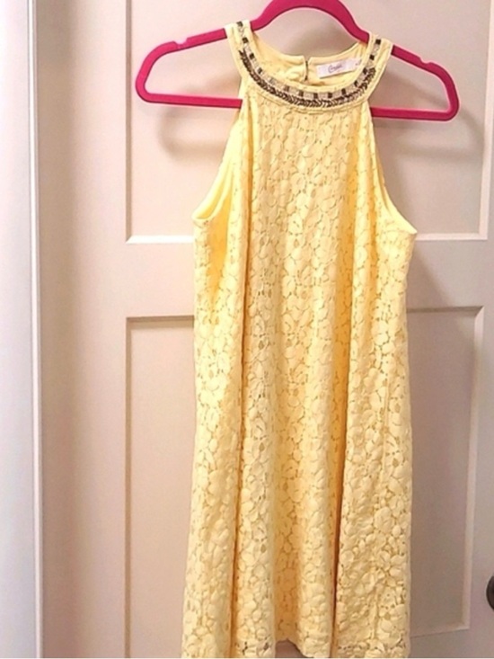 Candie's Dresses & Skirts - Candie's Light Yellow Lace Dress